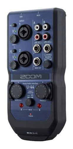 Imagen 4 de 10 de Zoom U-44 Handy Interfaz Audio De 4 Entradas / 4 Salidas Cuo