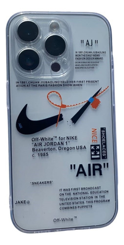 Funda Estilo Nike Transparente iPhone 15/15 Pro/ 15 Pro Max