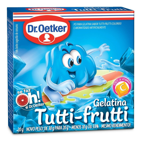 Gelatina de Tutti-Frutti Dr.Oetker 20g