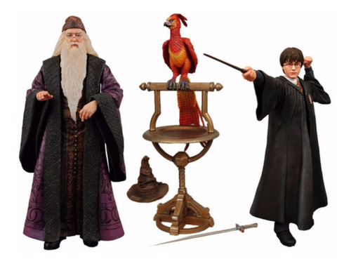 Imagem 1 de 2 de Professor Dumbledore E Harry Potter Em Câmara Secreta Neca