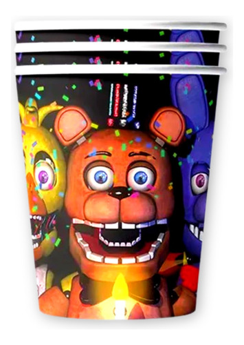 10 Vasos Cumpleaños  Five Nights At Freddys Fiesta Fnaf