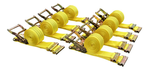 Paquete De 8 Correas De Trinquete E-track De 2  X 15' 4400lb