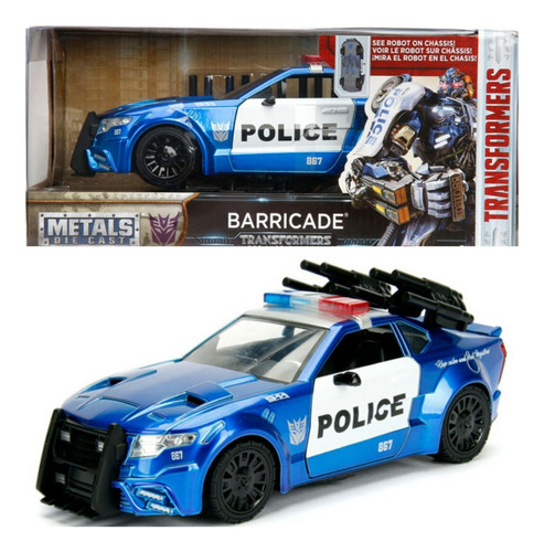 Jada Transformers Ford Mustang Saleen Barricade Police 1/24