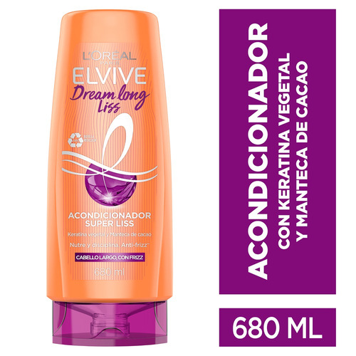 Acondicionador Dream Long Liss 680ml Elvive Nutre