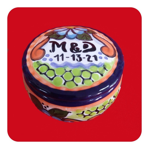 Imagen 8 de 10 de Set 40 Alhajero De Talavera Poblana Color 8cm P/recuerdo Lhj