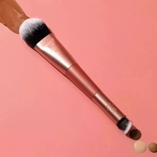 Real Techniques Cover & Conceal Brocha De Doble Punta Rosa
