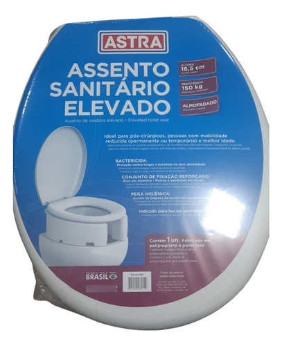 Assento Elevado 16,5cm Branco Br1 Tae13 / K - Astra Não Se Aplica
