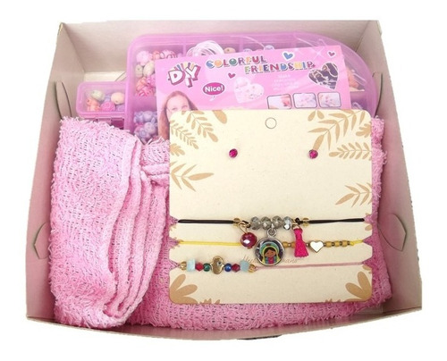 Imagen 2 de 6 de Juego Niñas Kit Pulseras Bisuteria Armables Con Accesorios
