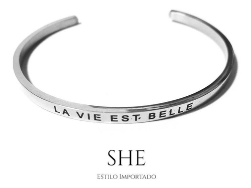 Pulsera Acero La Vie Est Belle