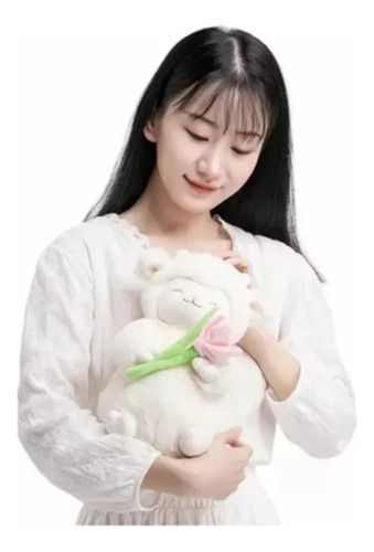 1 Peça Tulipa Cordeiro Pelúcia Brinquedo Tik Tok Presente