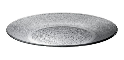 Plato Playo De Vidrio Transparente Rigolleau Aquamarine X12