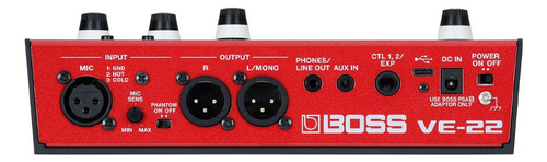 Pedal De Efeitos Para Voz Boss Ve-22 Vocal Performer