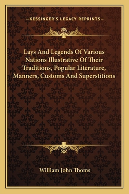 Libro Lays And Legends Of Various Nations Illustrative Of...