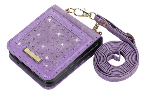 Funda De Cuero Tipo Billetera Solt Con Cordón Cruzado Para