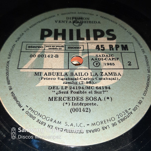 Simple Mercedes Sosa Philips C16