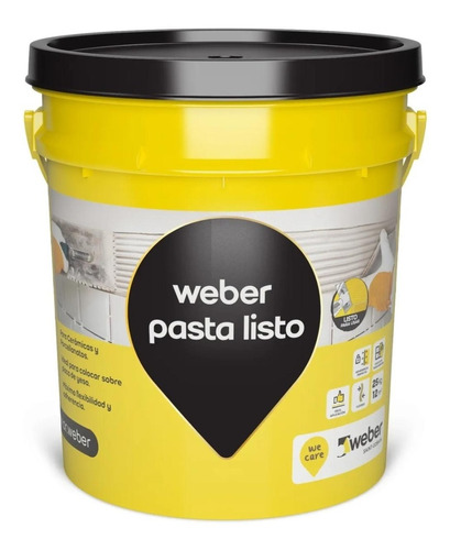 Pegamento Mezcla Adhesiva Weber Pasta Lista 7 Kg Placa Yeso
