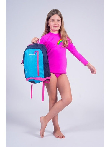 Remera Proteccion Solar Uv50 M/l Niños Estampada Origami
