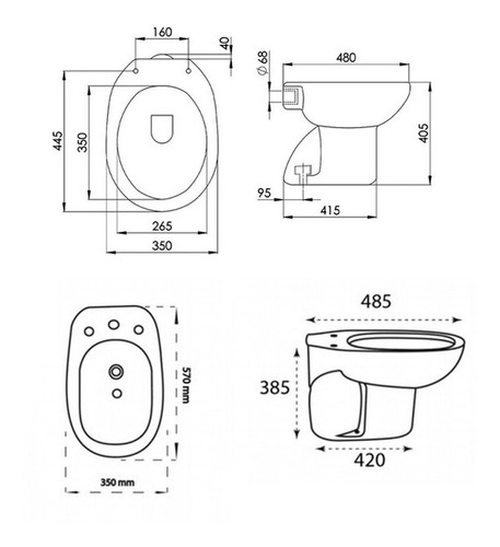 Imagen 6 de 10 de Combo Baño Mueble Grifería Sanitario Accesorios Espejo