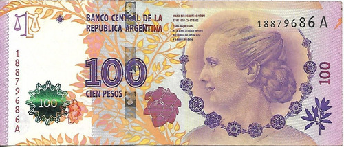 Bottero C002 $ 100 Evita Serie A Ex- Palermo