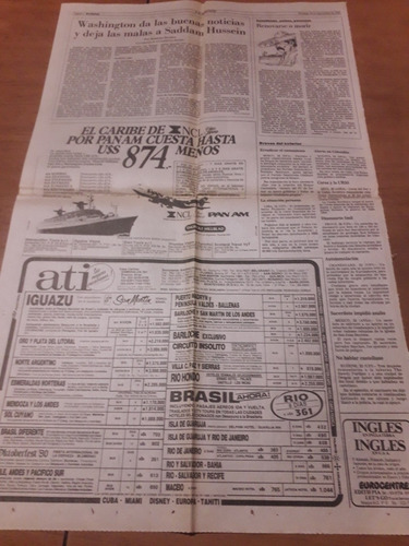 Tapa Diario La Nación 23 09 1990 Rugby Alumni Campeón Quarra (Usado)