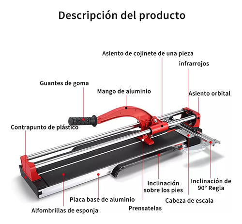 Cortador De Azulejo Loseta O Piso Ceramico Con Láser80cm FixltFast Zq0198-lxj