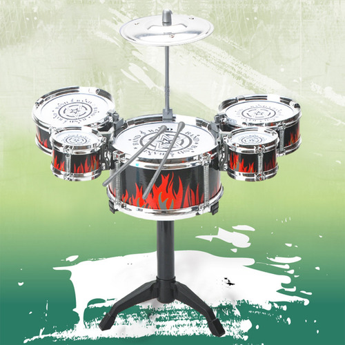 Instrumento Musical Infantil Jazz Drum Set De Cinco Tambores