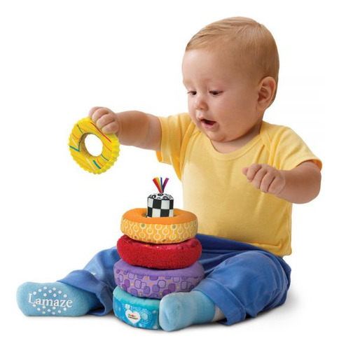 Juego De Anillos Apilables Lamaze Con Brillantes Colores Ub