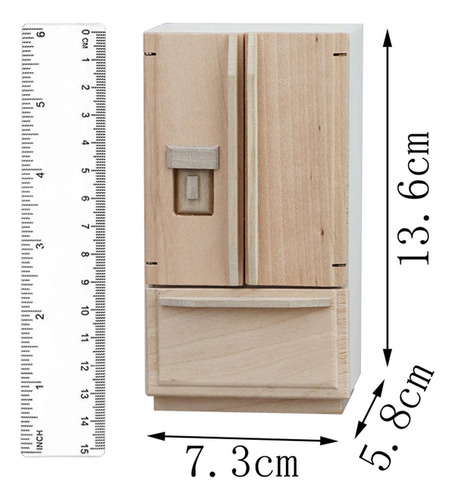 Refrigerador En Miniatura Para Casa De Muñecas, Decoración