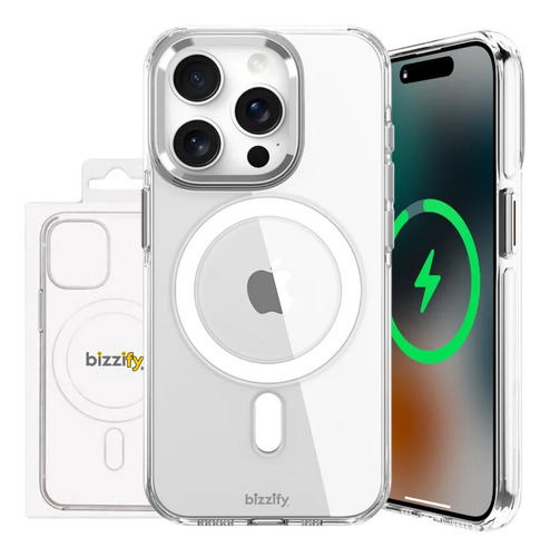 Capa Capinha Para iPhone Magsafe Bizzify Premium Todos Os Modelos Carregamento Sem Fio Case Proteção X Xr Xs 11 12 13 14 15 16