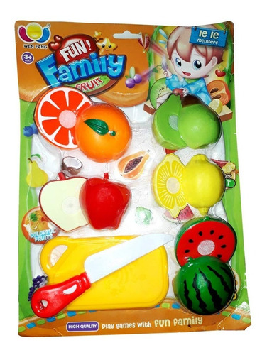 Set De Frutas Con Velcro