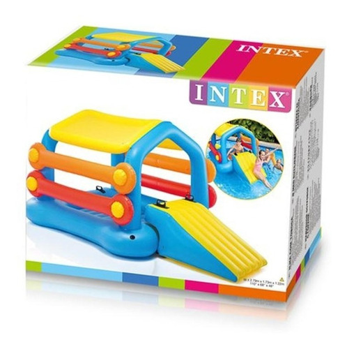 Flotador Centro De Juegos Tobogan Isla Inflable Intex 58294
