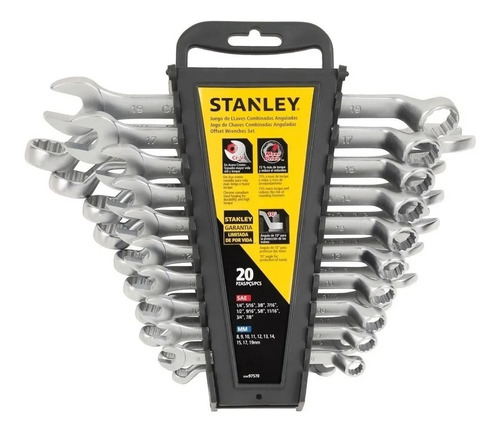 Juego De Llaves Combinadas Stanley 20 Piezas Mm/pulgadas