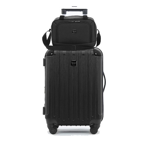 Maletas De Viaje Con 4 Ruedas Rigida Color Negro Juego 4 Pzs Negro Liso