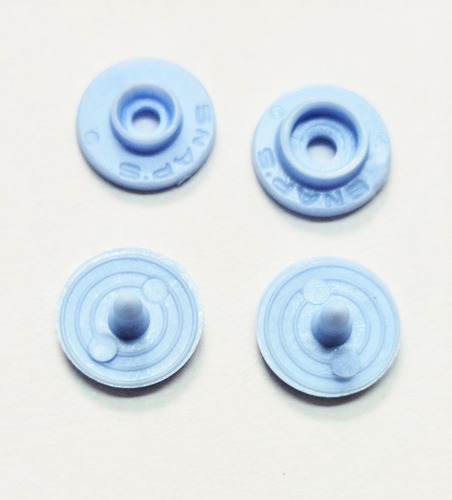 Broche Snaps 10 -10 Por 100 Unidades + Matriz Tmp Celeste Claro