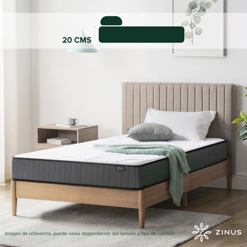 Zinus Hybrid | Colchón King Resortes Y Espuma De 20 Cm