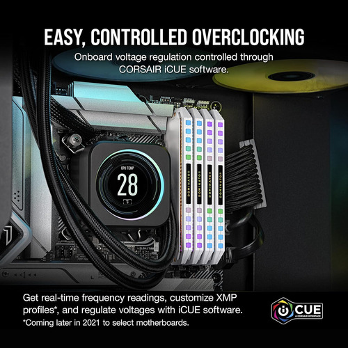 Memoria Ram Corsair Dominator Platinum Rgb DDR5 2x16 GB 5200 MHz Color Blanco