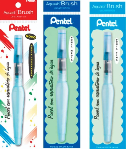 3 X Pincel Water Brush Aquarela 