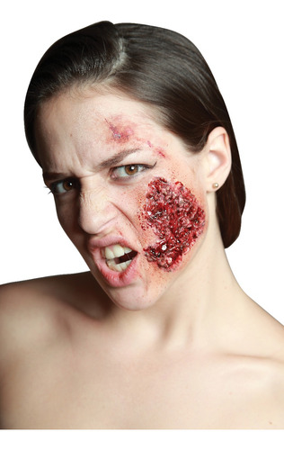 Aplicación Infectado Quemado Con Pegamento Látex Halloween