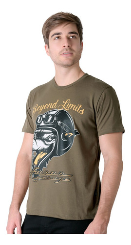 Playera Hombre Moda Camiseta Verde Furor 62107028