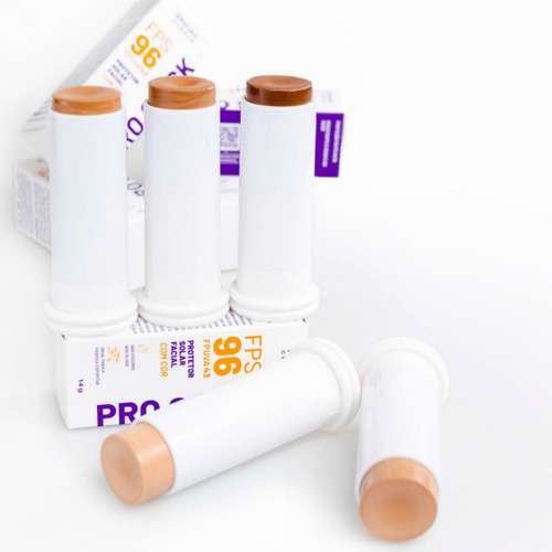 Protetor Solar Facial Pro Stick Fps96 Pro20 Pink Cheeks 14g