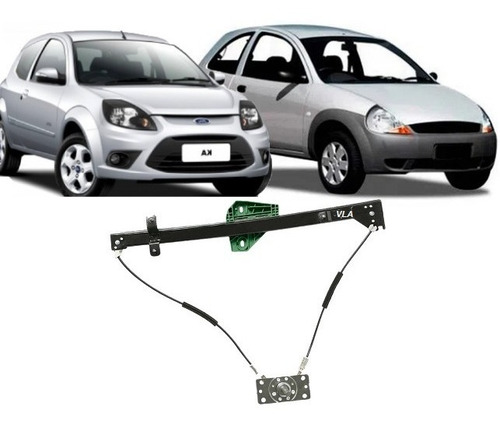 Máquina Levantar Vidro Dnt Ford Ka 2pts 97/14 La-direito
