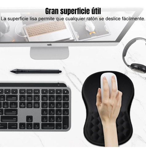 Mouse Pad Ergonômico, Tapete De Mouse Com Espuma De Memória