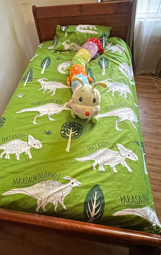 Cama Nido Mika Con Colchón Semi Nueva Y Respaldo De Madera (Usado)