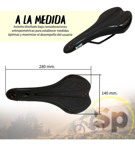 Asiento Vzr Negro Rayas Perfect