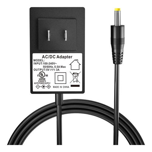 Soulbay Cargador De 5 V Para Sony Srs-xb30 Srs-xb41 Srs-bts5