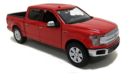 2019 Ford F-150 Lariat Crew Cab Pickup Truck Red 1/24-1...