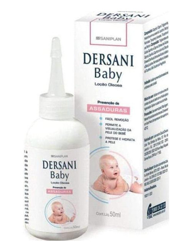 Loção Oleosa Dersani Baby 50ml - Previne E Trata Assaduras