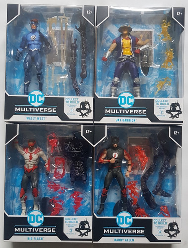 Dc Multiverse Wave 9 Speed Metal Wally Jay Kid Flash Y Barry