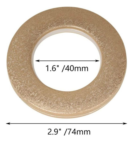 50 Peças Arruelas De Cortina, Anéis De Ilhós Romanos 4,3 Cm