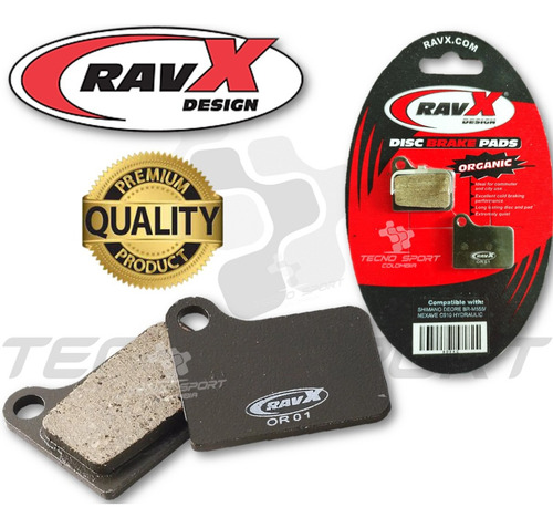Imagen 2 de 8 de Pastilla De Freno Ravx Mod Shimano Deore Hidraulico Organica